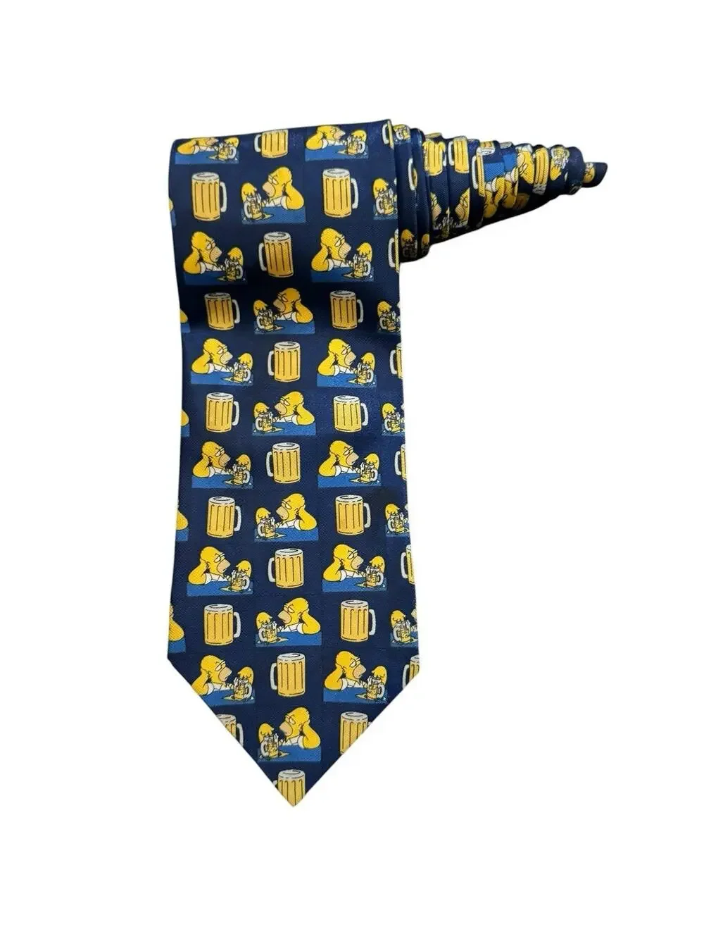 St Michael From Marks & Spencer The Simpsons Homer Duff Beer Cartoon Necktie